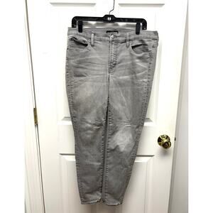 J Crew Mercantile Gray Jeans, Mid Rise, Straight Leg, Women's Size 31